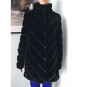 Calvin Klein Faux Fur Coat