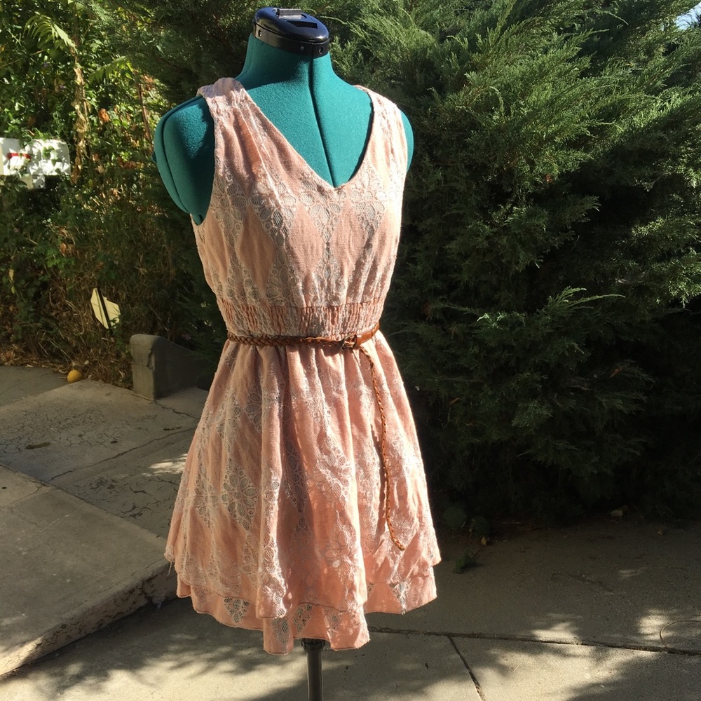 Sale American Rag Light Pink Lace Dress CCO
