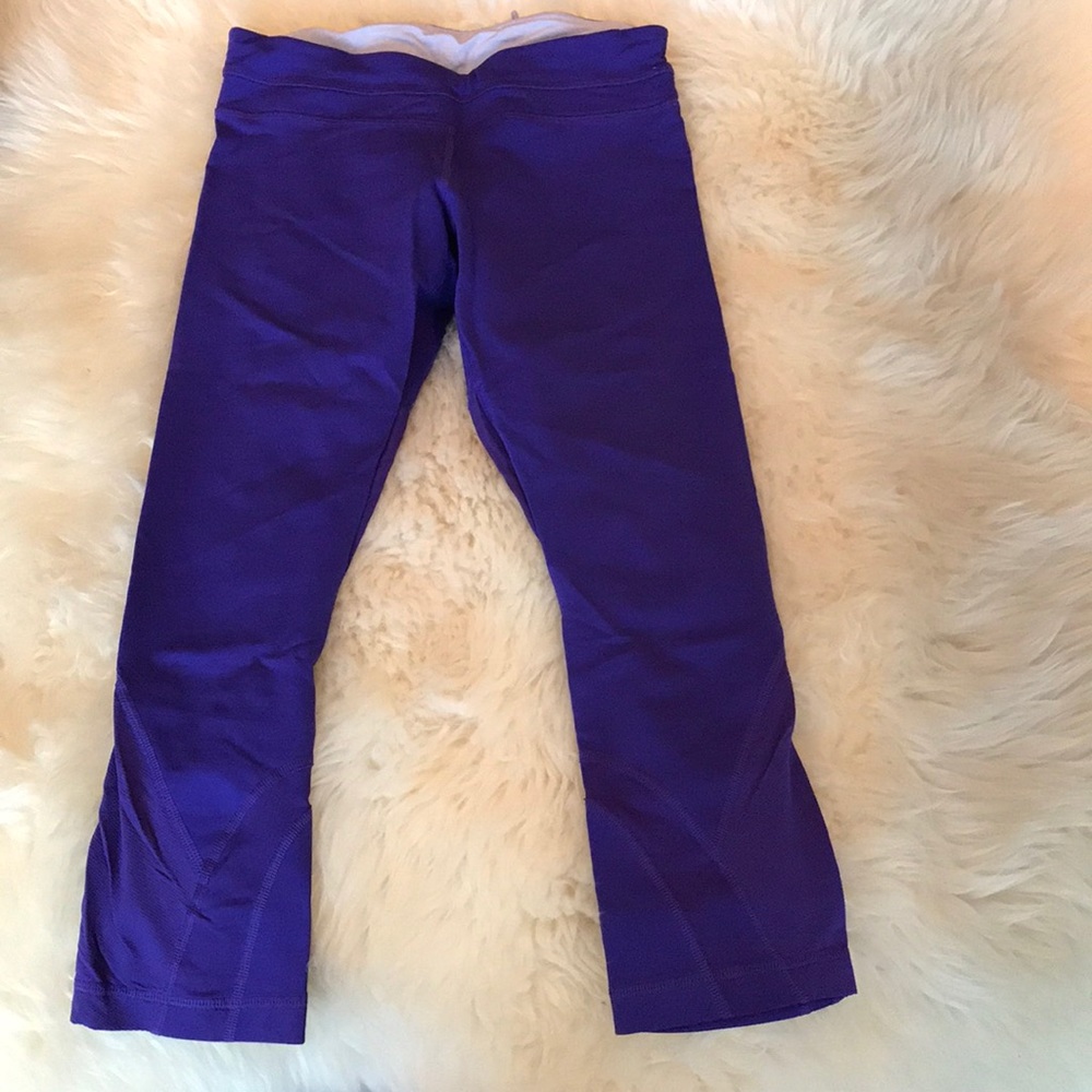 lululemon size 6 running crops