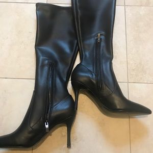NIne West Call synthetic leather boots