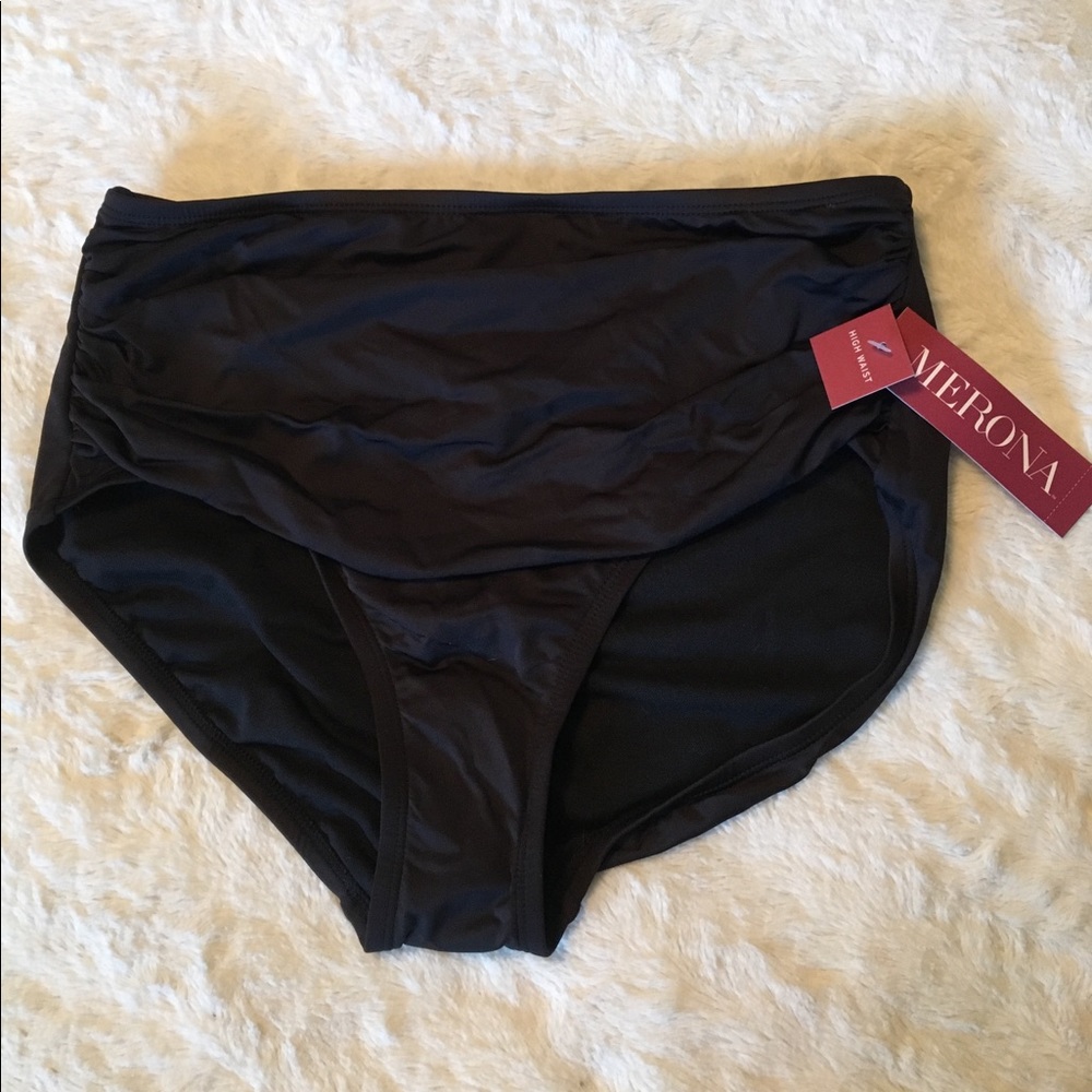 Black High Waist Bikini Bottom