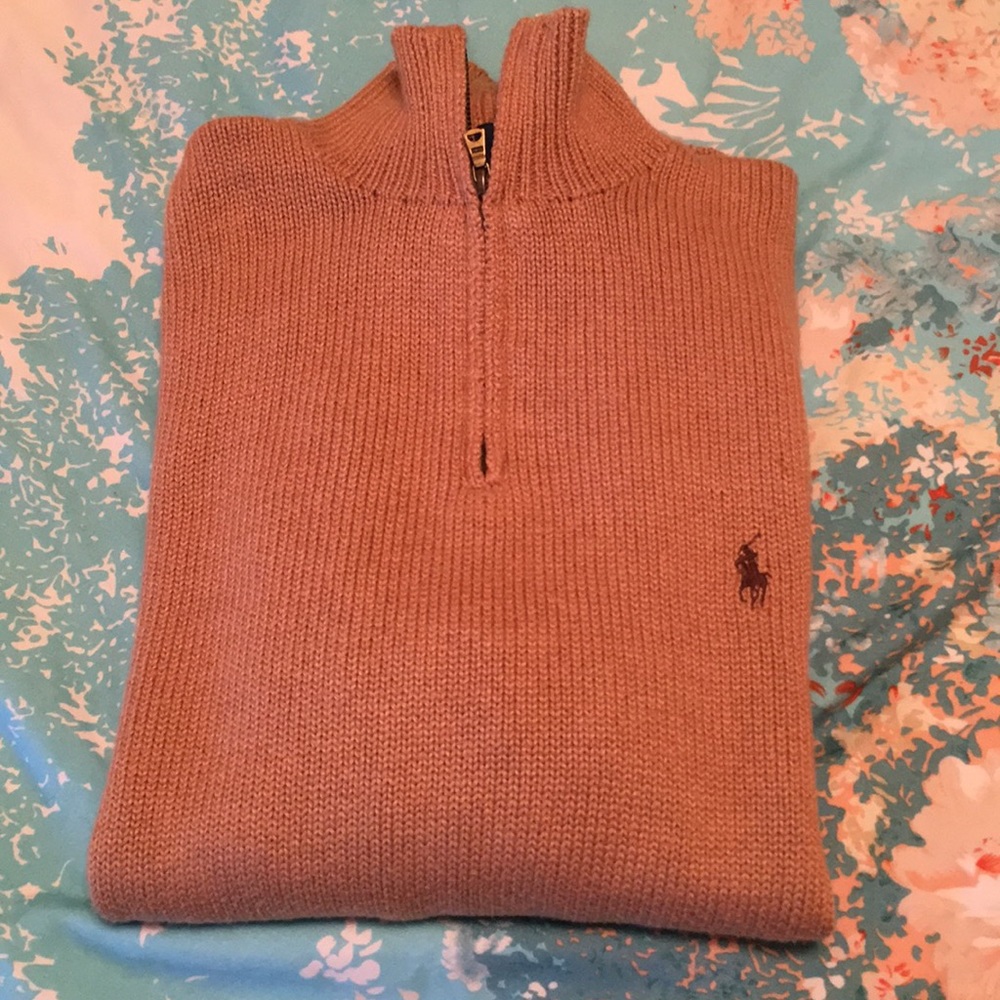 Men's Polo 1/4 zip Sweater