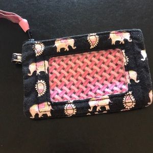 Vera Bradley elephant card holder