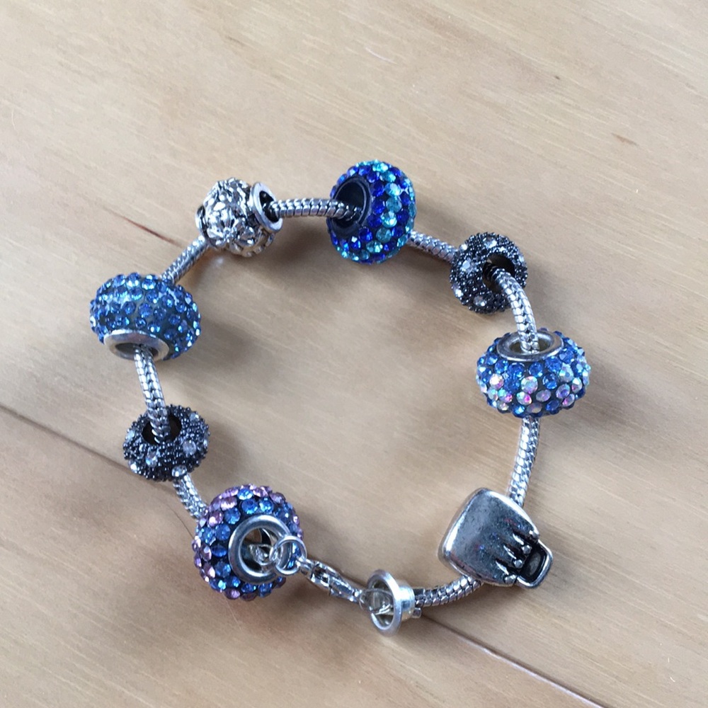 Pandora style charm bracelet