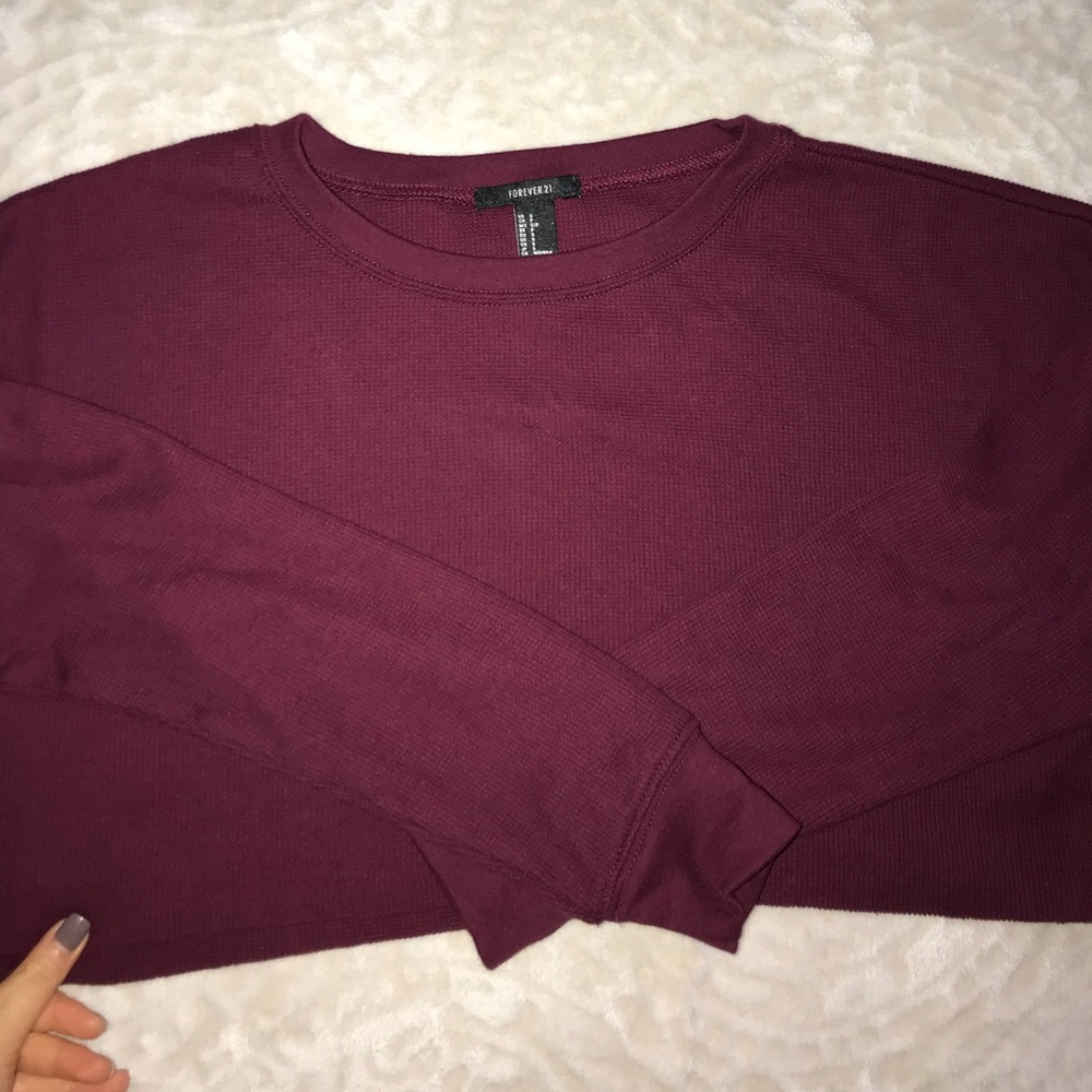 Forever 21 crop long sleeve