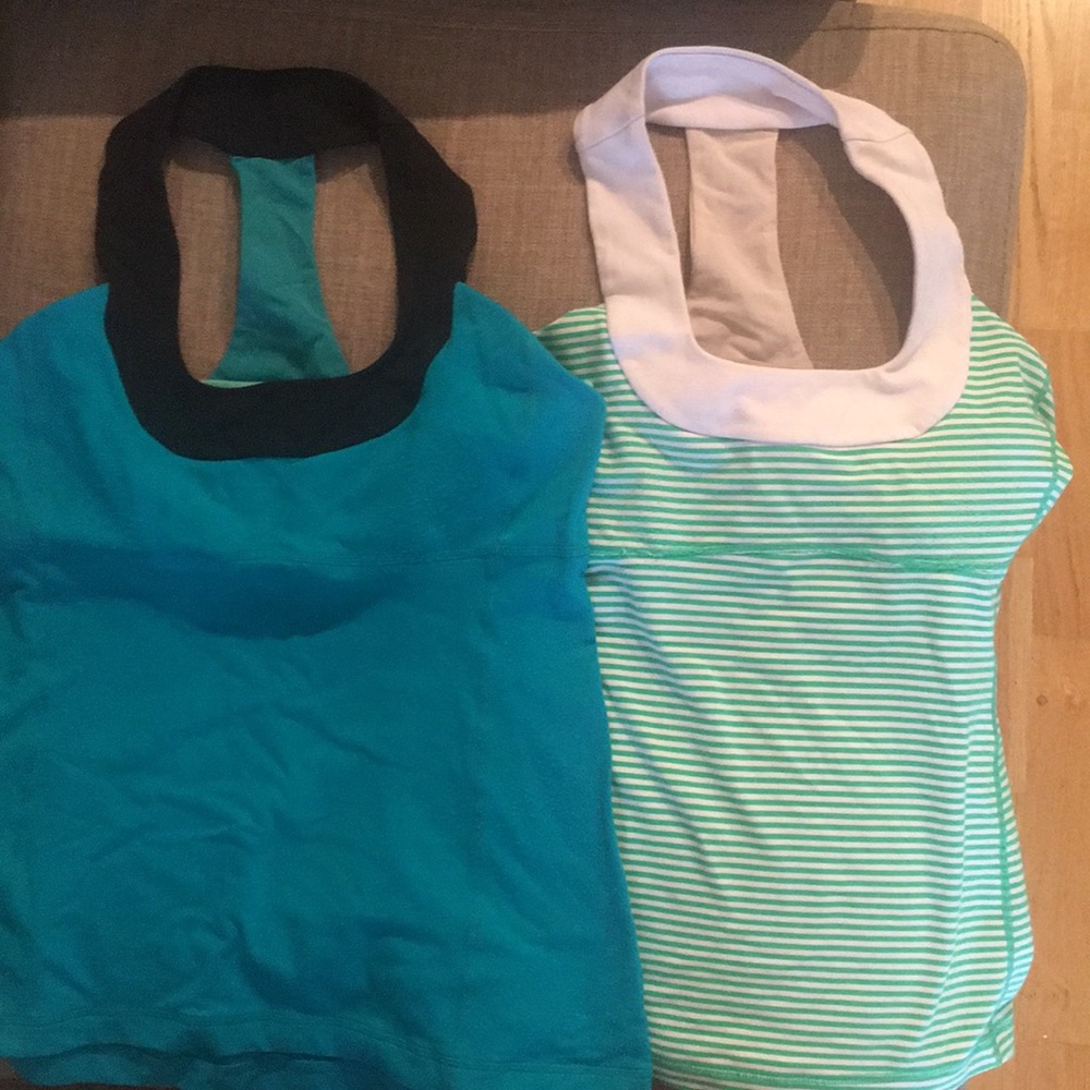 Bundle of two Lululemon Scoop Neck Tanks - size 10