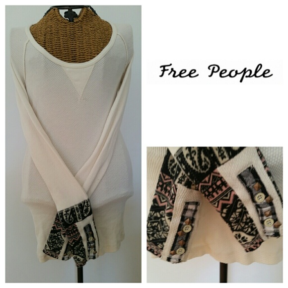 Xsoldx Free People hyperactive cuff thermal shirt - Picture 5 of 6