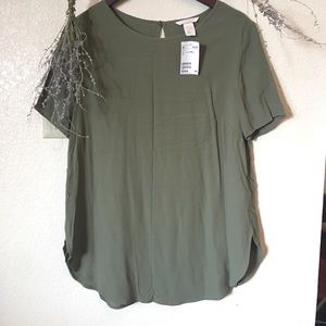 Olive Green Blouse