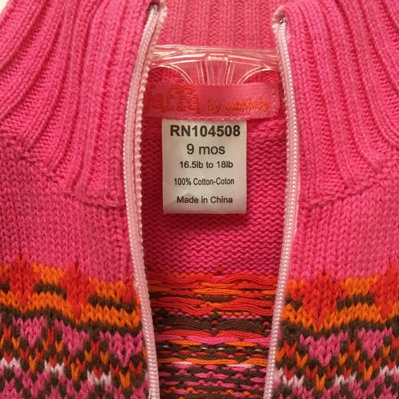 Jaffa by Oink  - Fair Isle Sweater Outfit Girl 9M - Picture 2 of 5