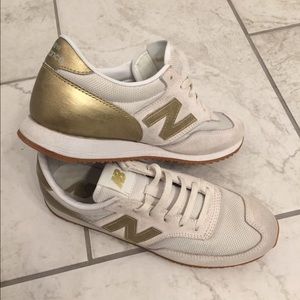 New Balance for jcrew Gold fashion sneaker