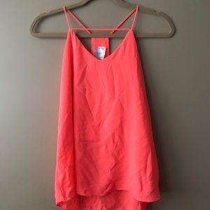 Hot pink flowy top
