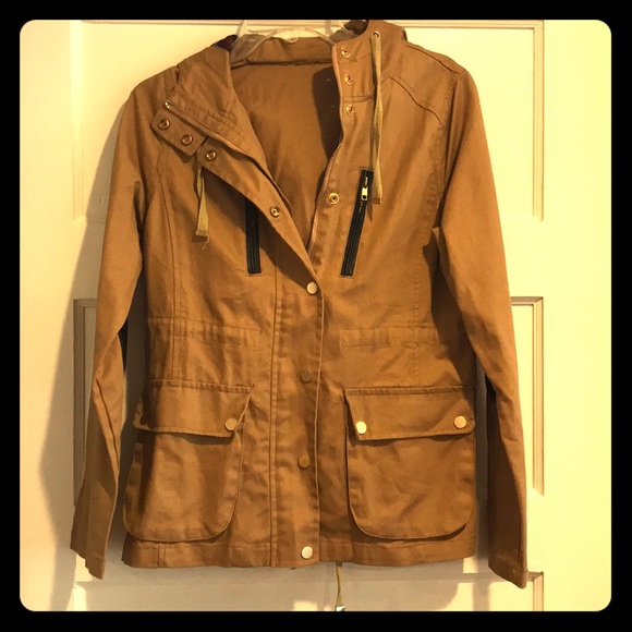 Red Dress Tan Jacket - Picture 1 of 6