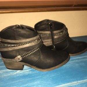 Black booties  need gone asap