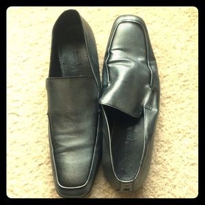 Gordon Rush 10.5 men’s loafers silver metallic