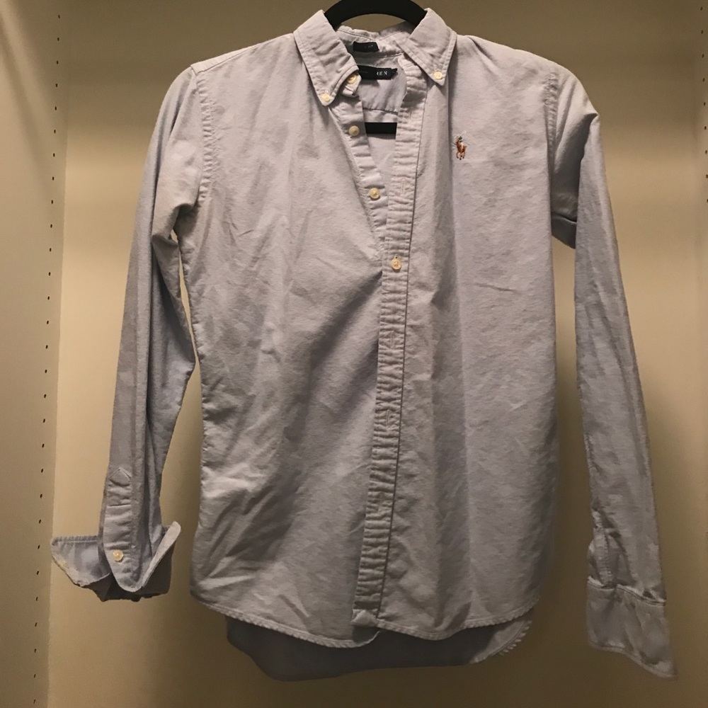 baby blue oxford shirt