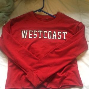 "West coast" cropped sweater