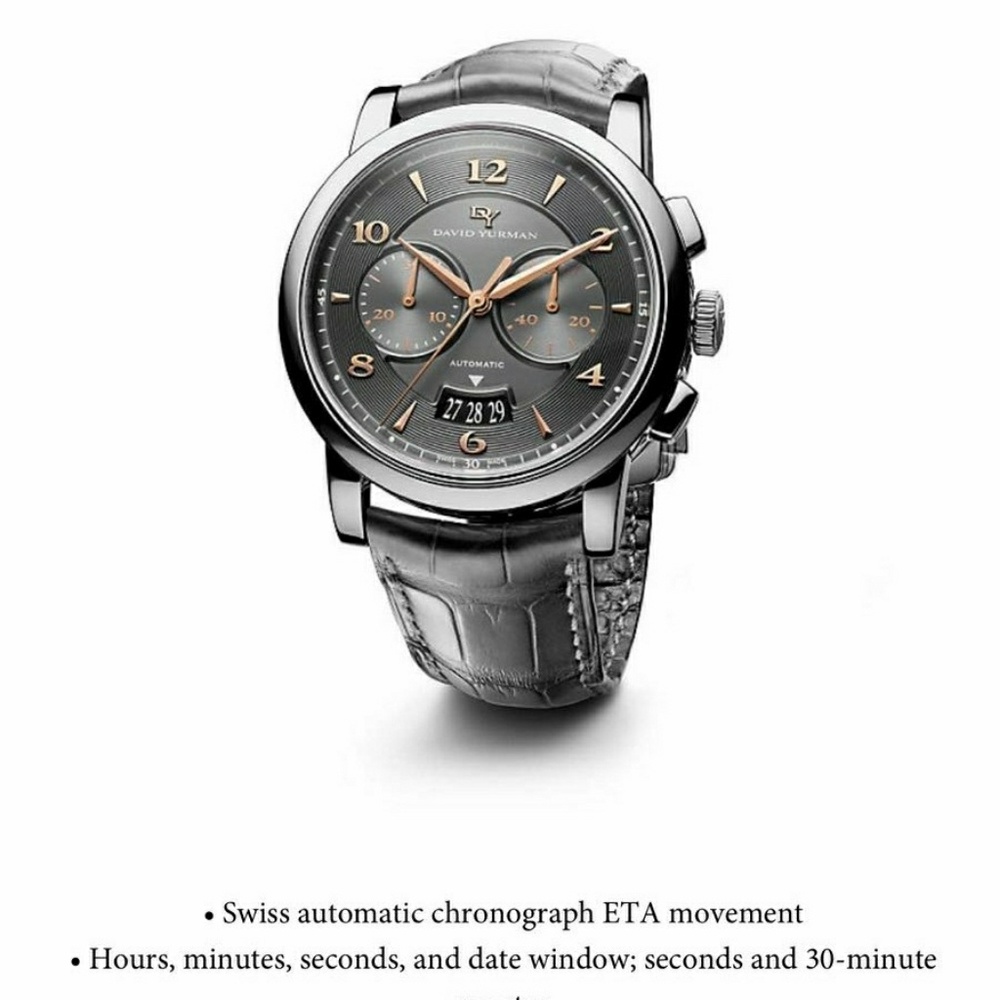 David Yurkman Classic 43.5 chronograph watch