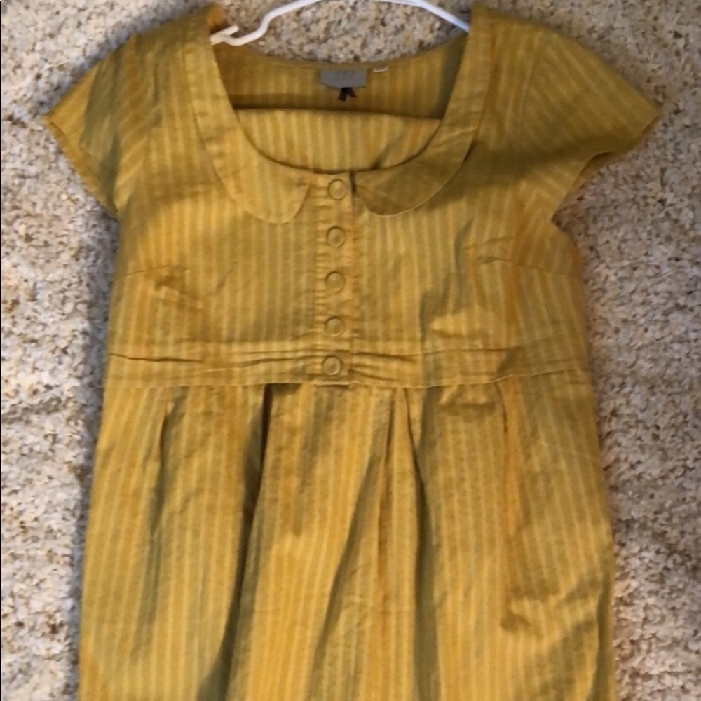 Anthropologie mustard top