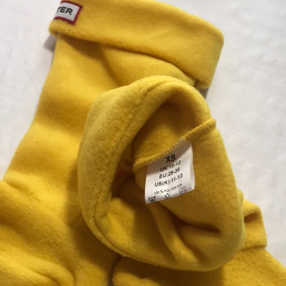 KIDS SZ XS YELLOW HUNTER BOOT SOCKS XS - Picture 6 of 6
