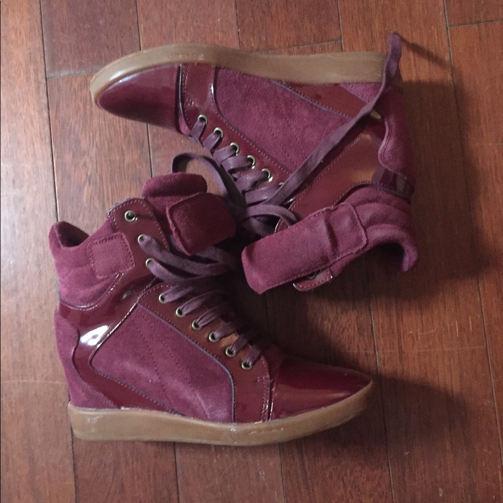 High heel, high top sneakers