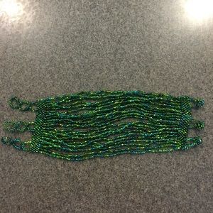Beaded green bracelet