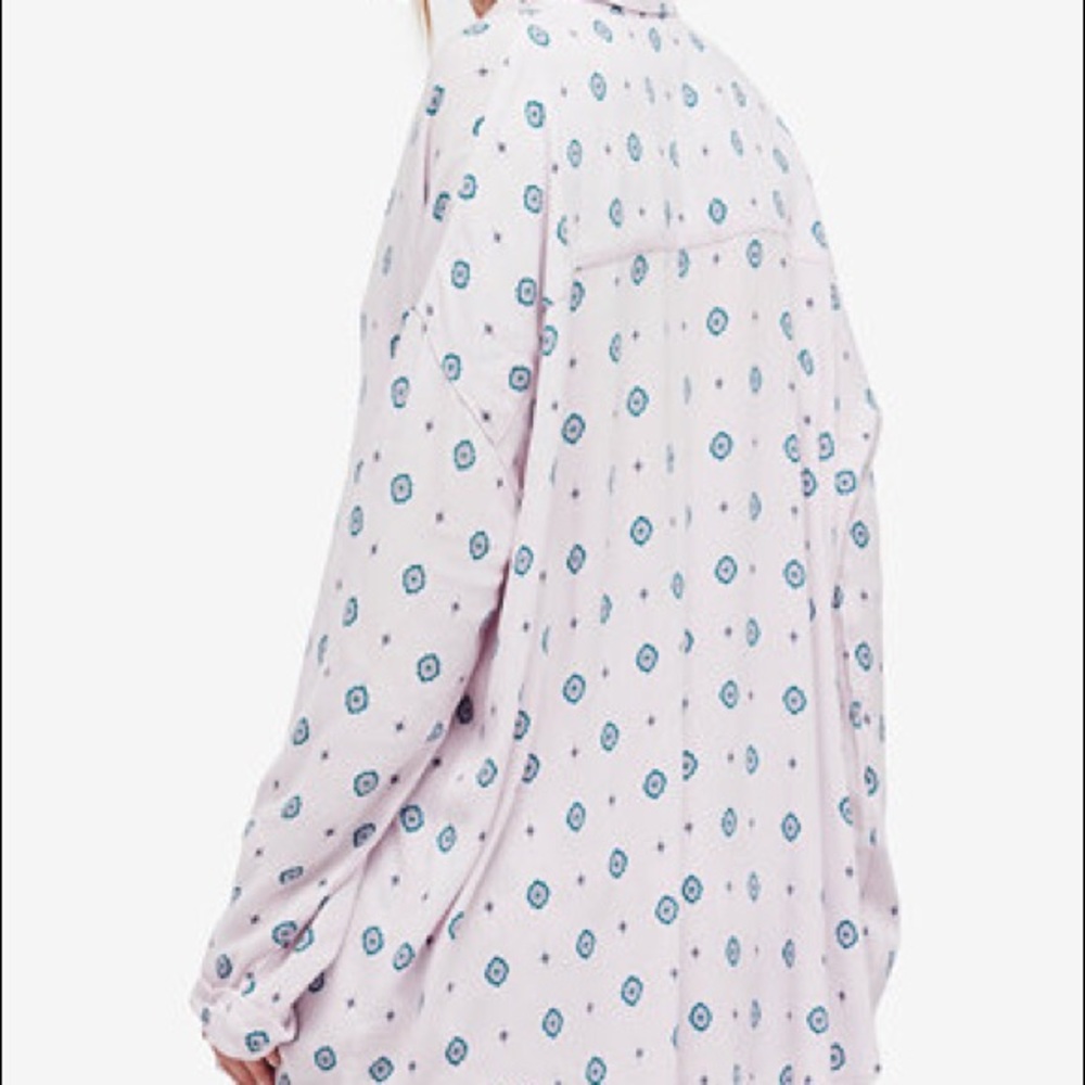 NWT Free People Printed Top - Picture 4 of 6