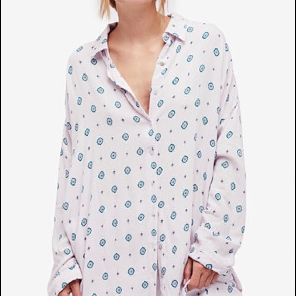 NWT Free People Printed Top - Picture 6 of 6