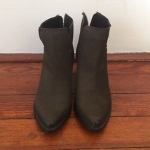Olive Green Steve Madden Booties