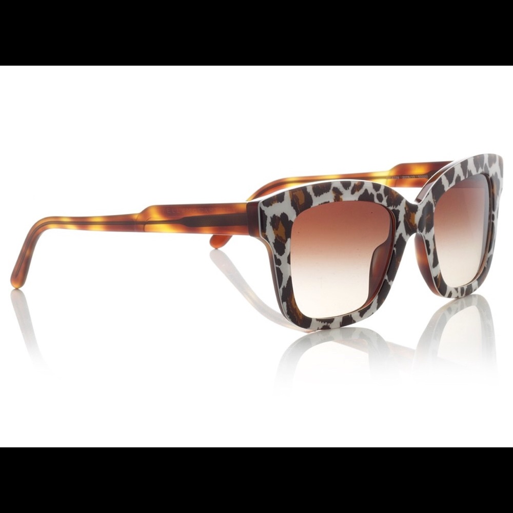 Stella McCartney Leopard Print Acetate Sunglass