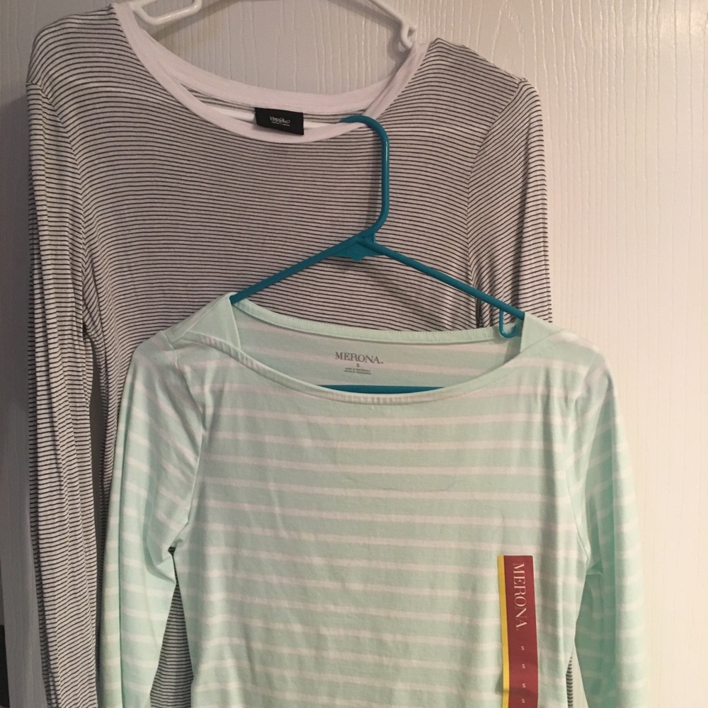 Bundle of two long sleeved striped tees!