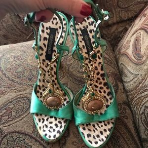 Roberto Cavalli Peep Toe Heels