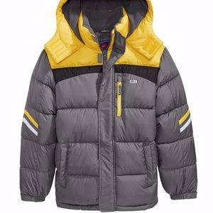 Hooded Colorblocked Puffer Coat Big Boys (8-20)