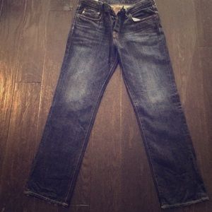 Abercrombie Dark Blue Jeans 32x30. Worn twice!