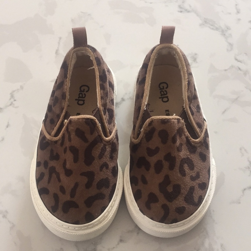 Baby Gap Leopard slip-on sneakers