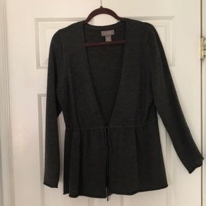 Flattering mossy heather green cardigan