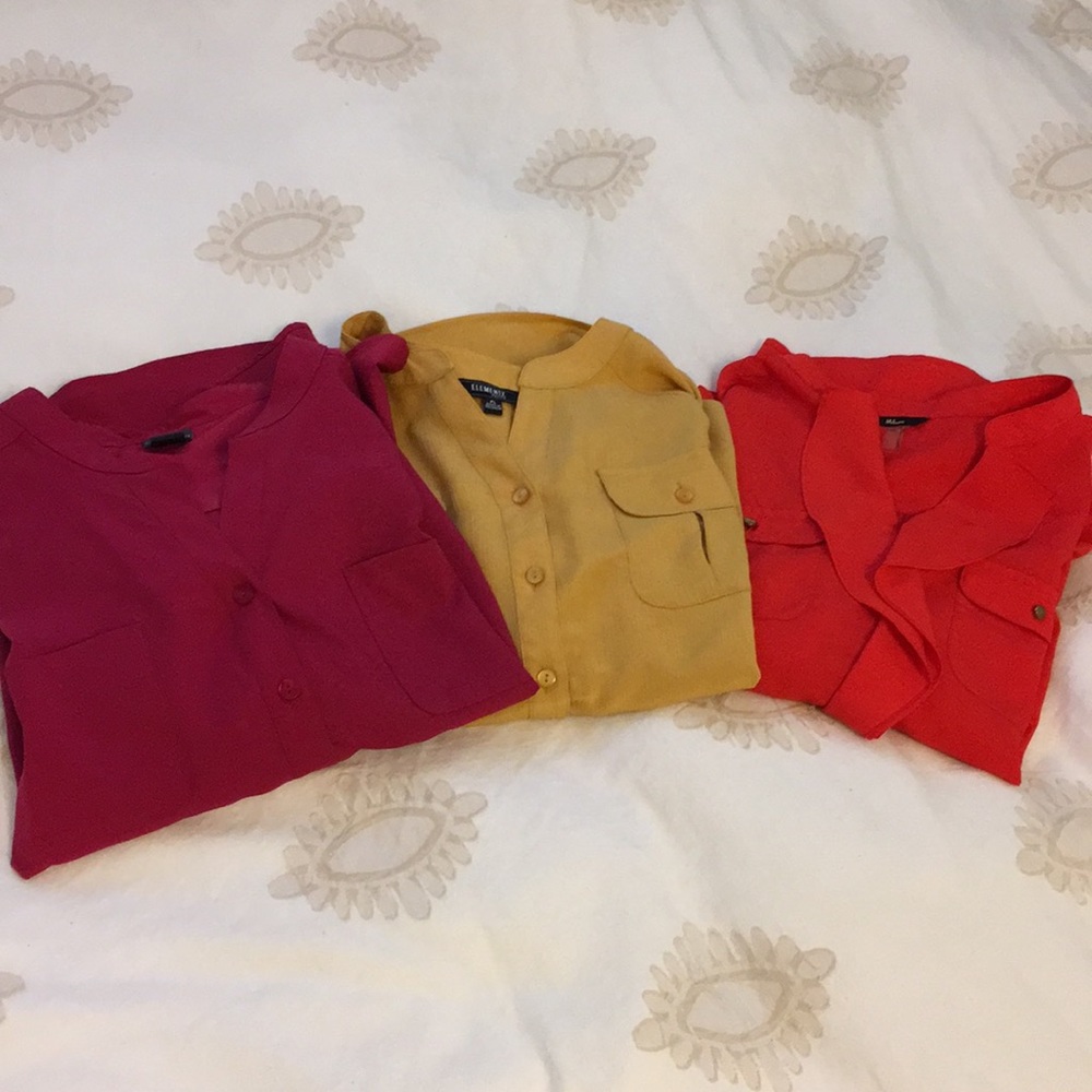 Three 3/4 sleeve Blouses