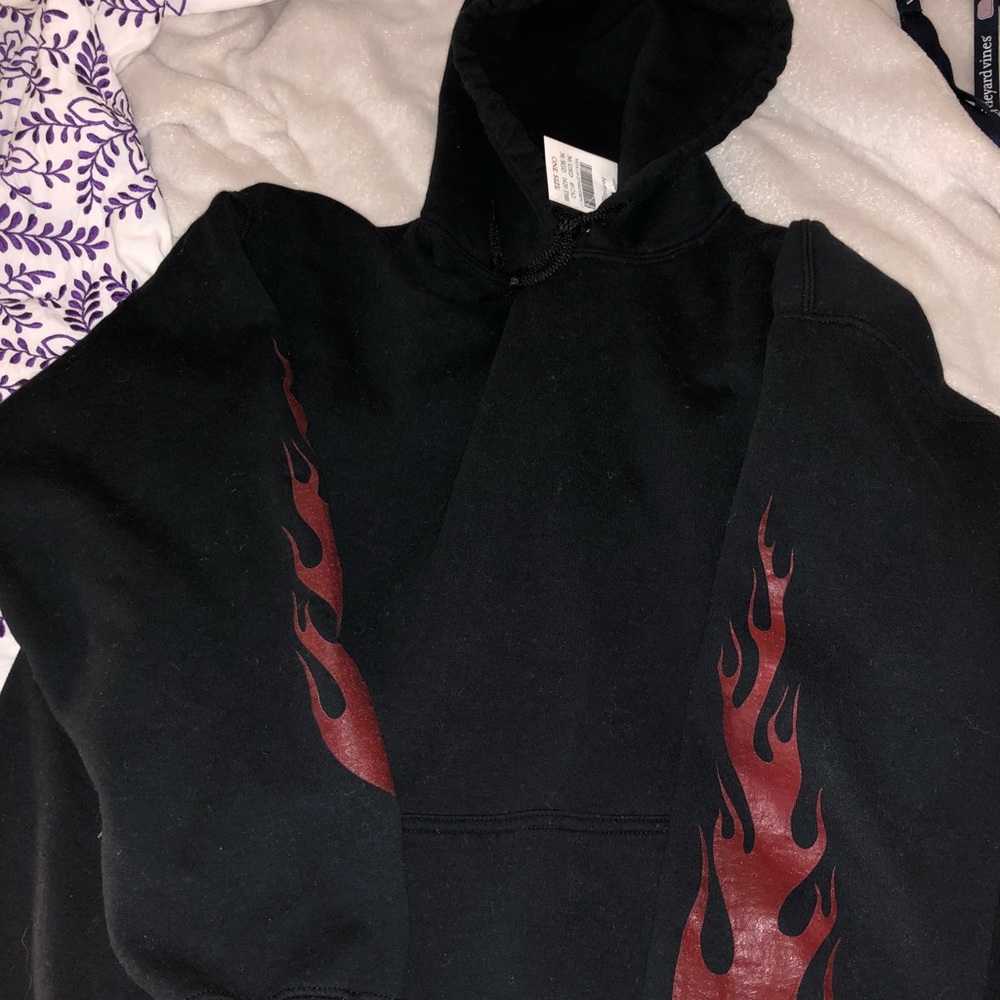 BRAND NEW Brandy Melville flame hoodie with tag