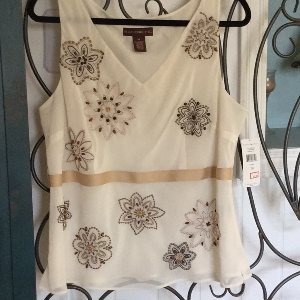 GORGEOUS SILKY BEADED TANK