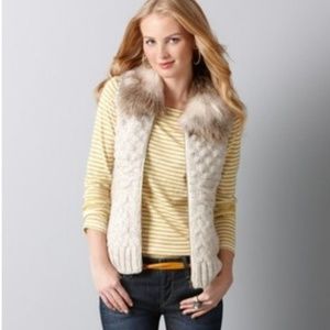 Loft Faux Fur Popcorn Vest