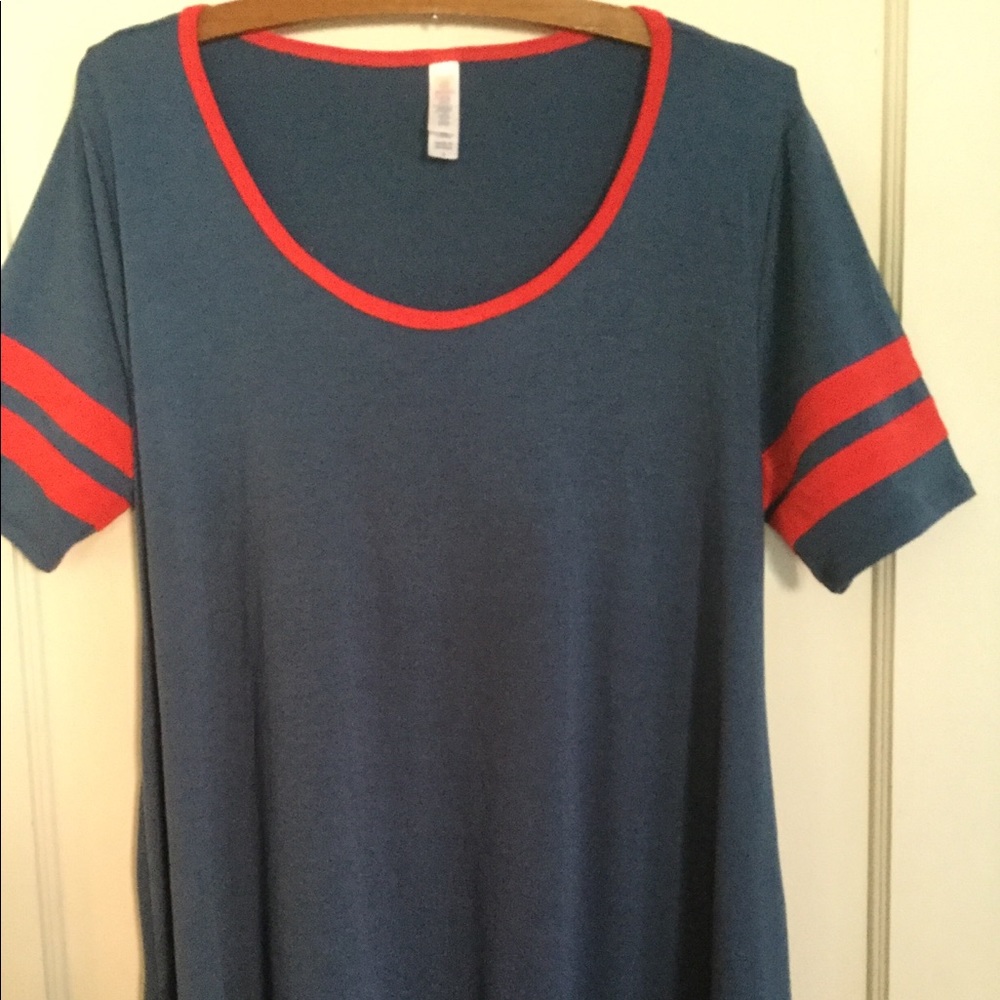 S Perfect T slate blue EUC