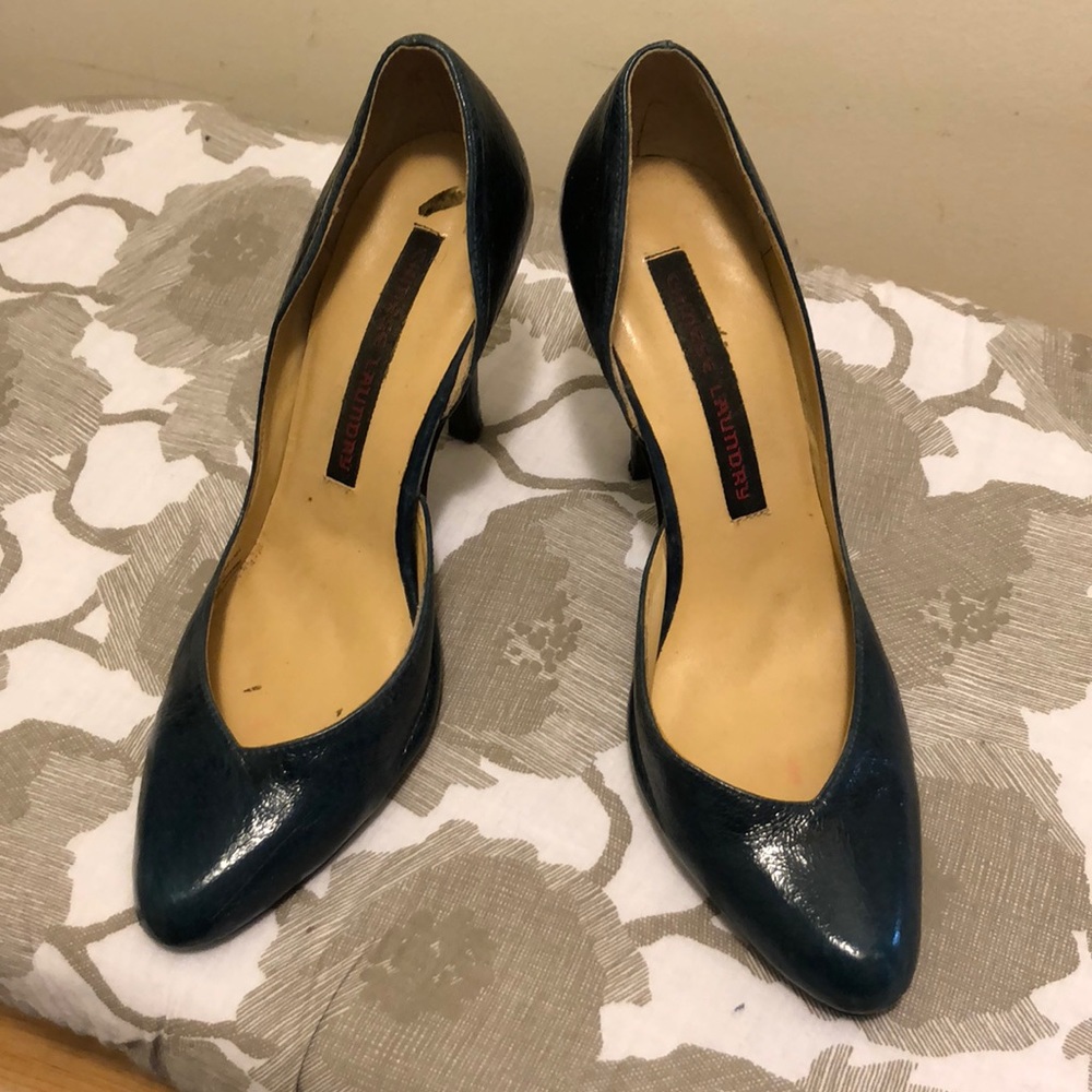Chinese Laundry dark teal stilettos