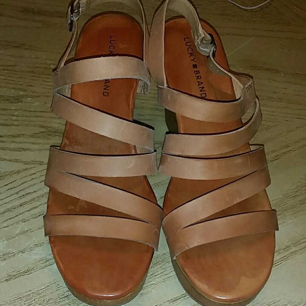 Lucky brand brown sandals