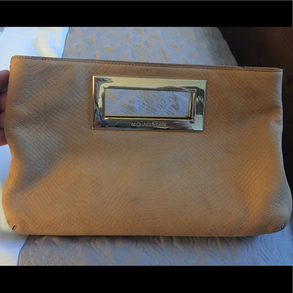 MK shoes and MK clutch