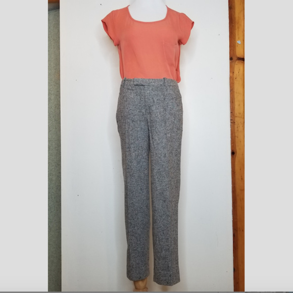 Pantalon J.Crew Blanc Cassé (Off White) Taille 6 - Coupe Cheville - 4 Poches - Occasion Très Bon État