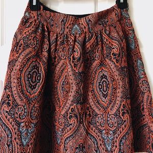 Anthropologie Paisley Skirt
