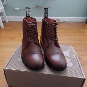 Tan Aubrey Boot by Vegetarian Shoes