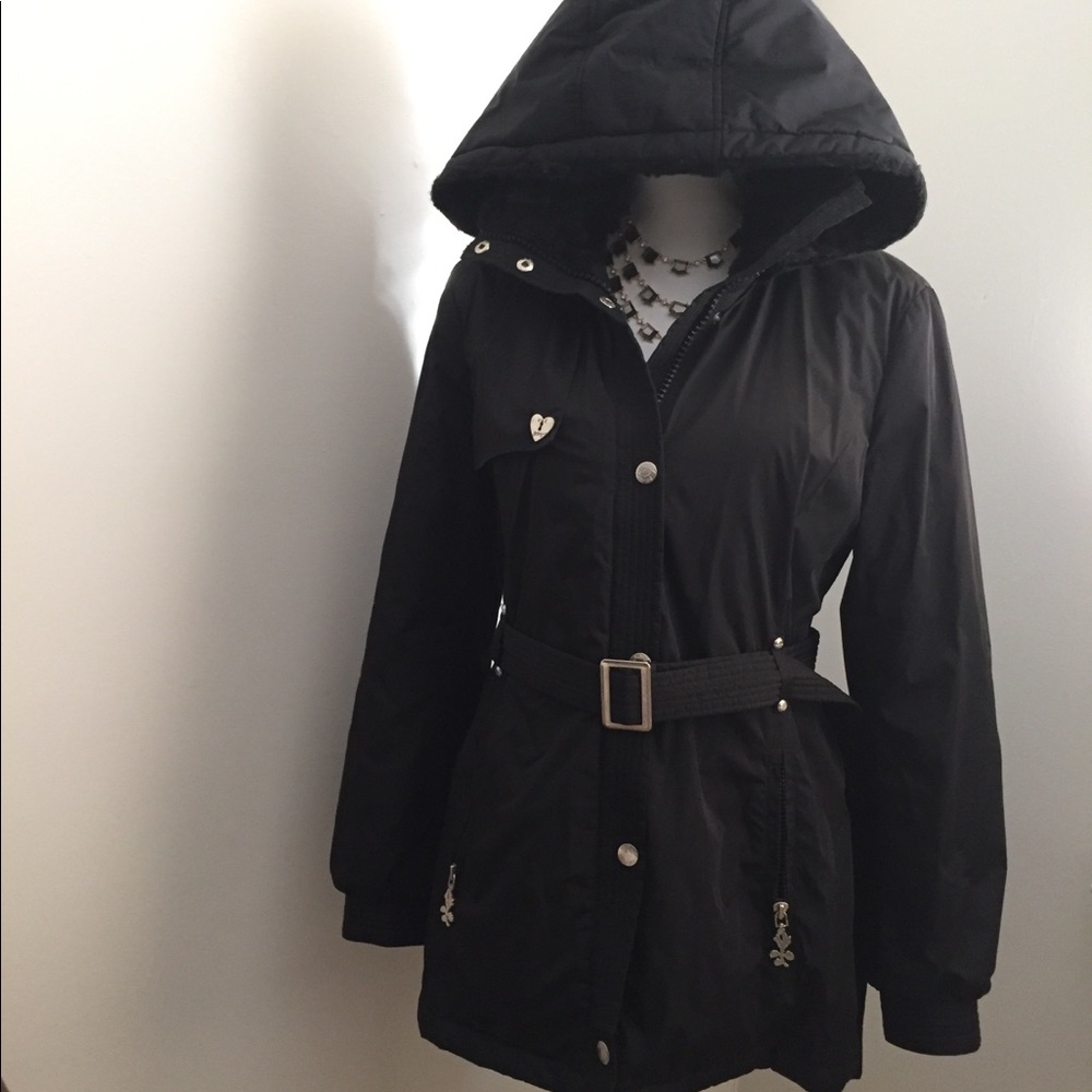 ❗️Betsey Johnson Black hooded jacket
