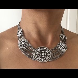 Touchstone Crystal Antique Collar Necklace