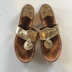 Jack Rogers Gold Sandals