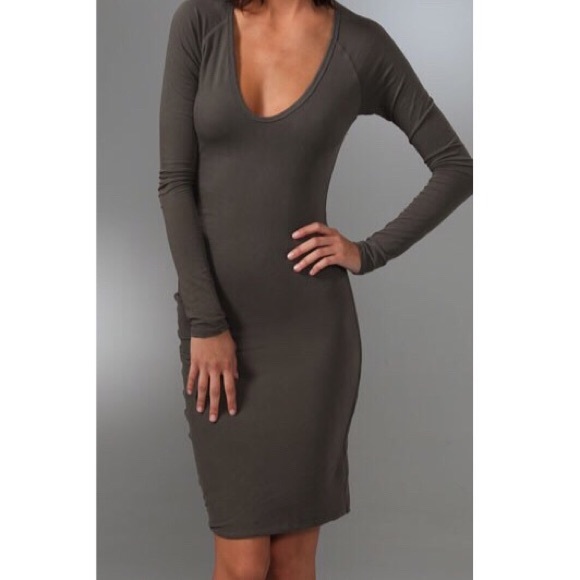 dark grey long sleeve dress